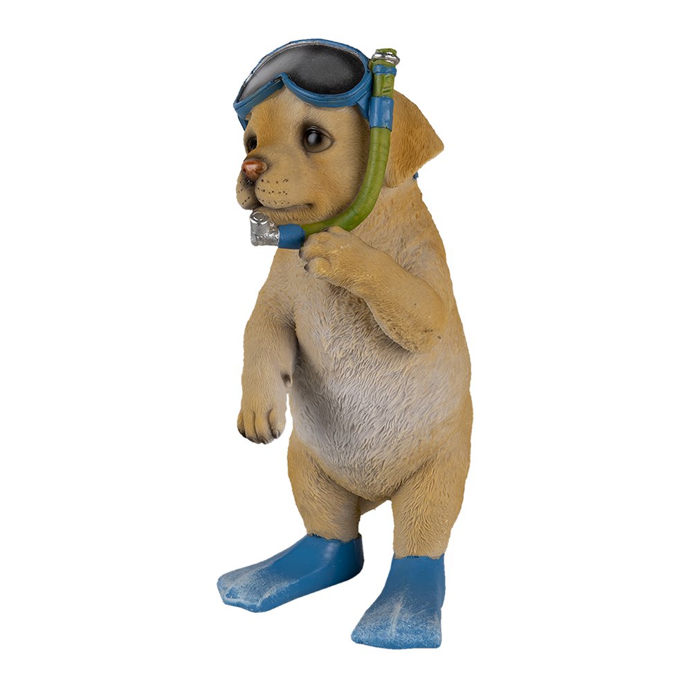 Figure Dog 11x11x23 cm Brown Plastic Home Accessories