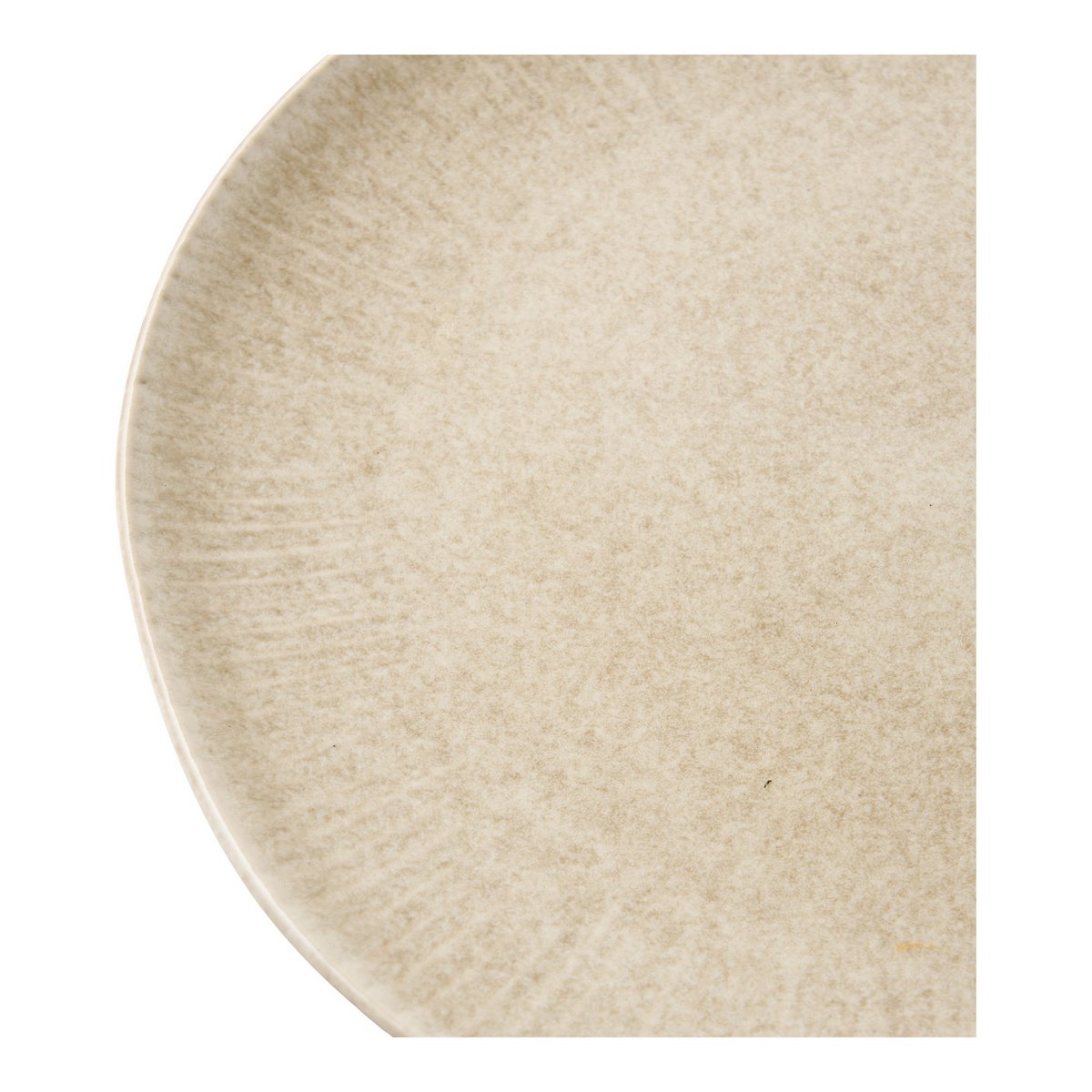 Lunchbord keramiek beige ø21 cm set van 4