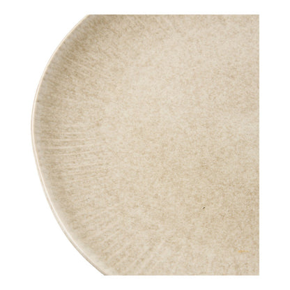 Lunchbord keramiek beige ø21 cm set van 4