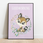 Kinderkamer poster wasbeertje A3
