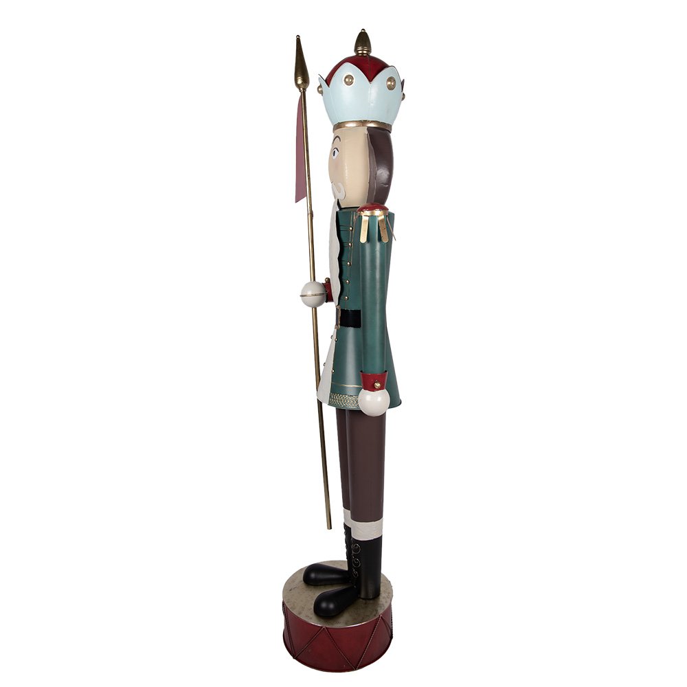Kerstdecoratie Notenkraker 67x41x210 cm groen rood metaal