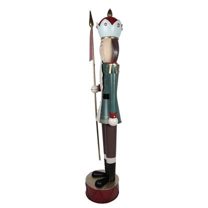 Kerstdecoratie Notenkraker 67x41x210 cm groen rood metaal