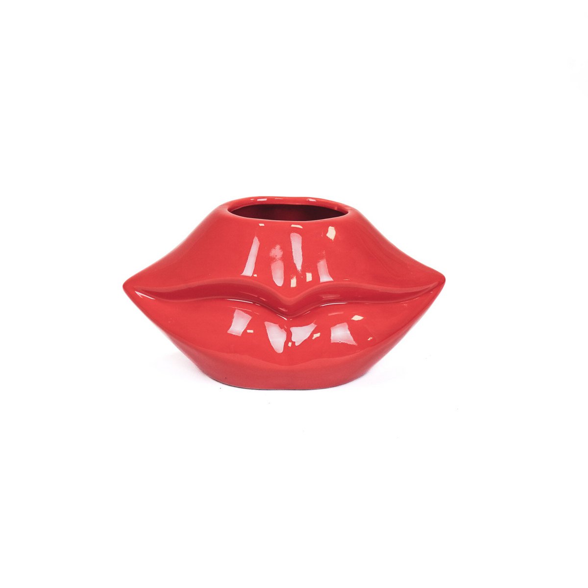 Vaas keramiek rood 21x19x11 cm