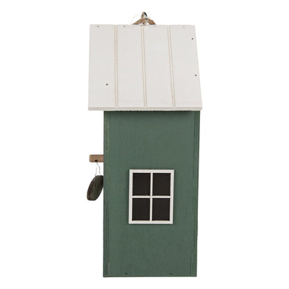 Vogelhuis 15x10x22 cm groen hout