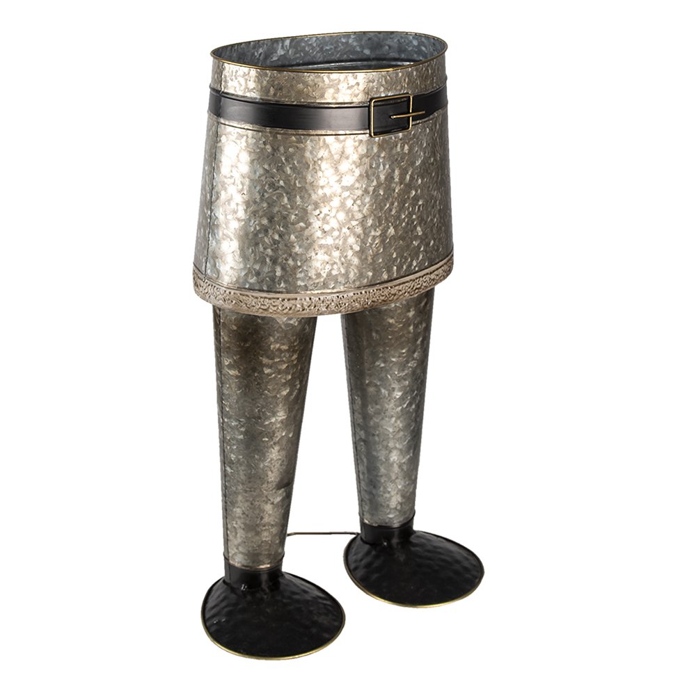 Plant holder Broek 35x23x60 cm Grey Iron Indoor Flower Pot