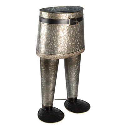 Plant holder Broek 35x23x60 cm Grey Iron Indoor Flower Pot