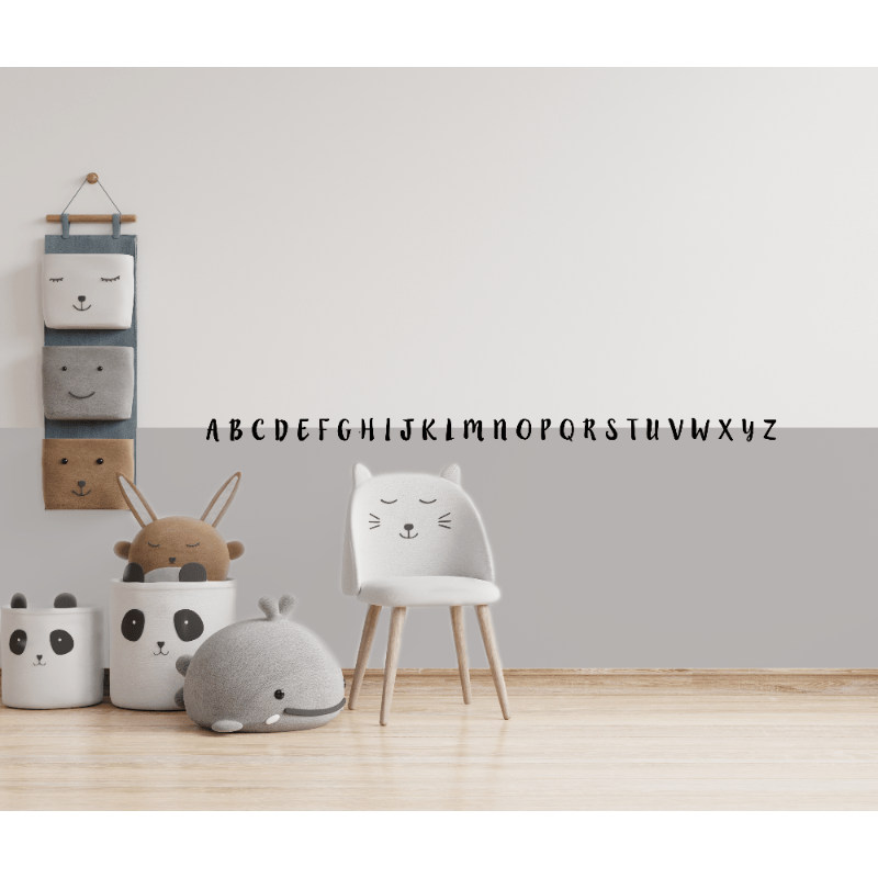 Wall sticker ABC ornate