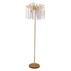 Vloerlamp goud 40x150 cm metaal kristal