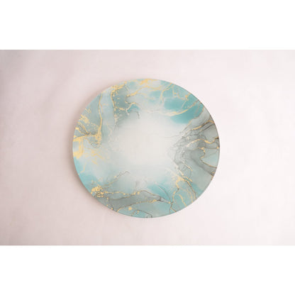 Taartvorm 30 cm blauw glas