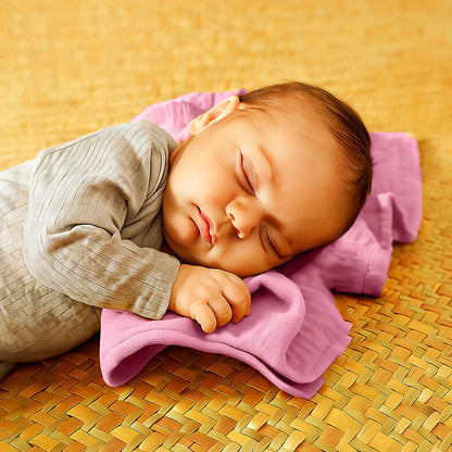 Organic Cotton Swaddling Cloths Pink