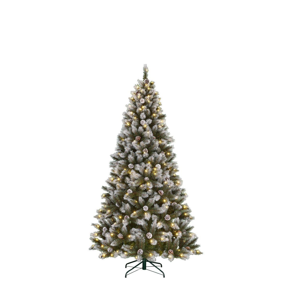 Pittsfield Kunstkerstboom Met Led Verlichting Groen Frosted