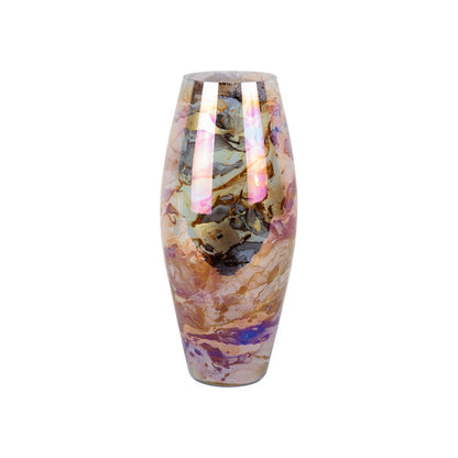Vaas kegel 36 cm bruin glas