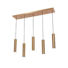 Pendant Lamp Cylinder Dining Table 5 Gold Luxury Modern Lighting