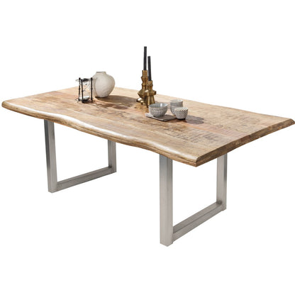 Eettafel 240x100 cm mangohout metaal