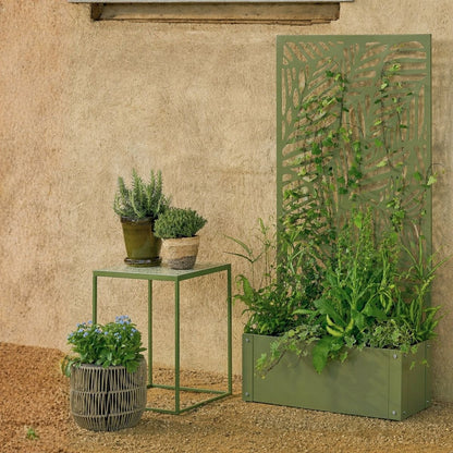 Plantenstandaard 57,5x21x118 cm groen ijzer