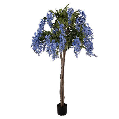 Kunstboom 40x40x170 cm Blauw Kunststof