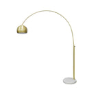 Booglamp messing marmer 181-205x165 cm