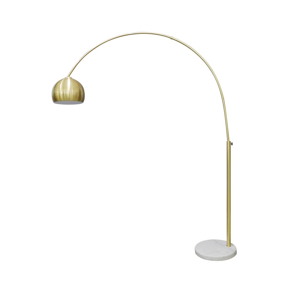 Booglamp messing marmer 181-205x165 cm