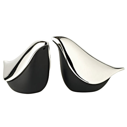 Zout en peper strooier verzilverd 6 cm