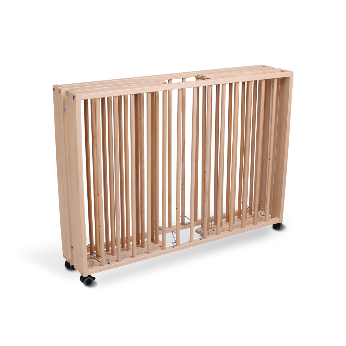 Babybox 89x85 cm naturel beuken opvouwbaar
