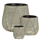 Flowerpot outdoor Cancun White