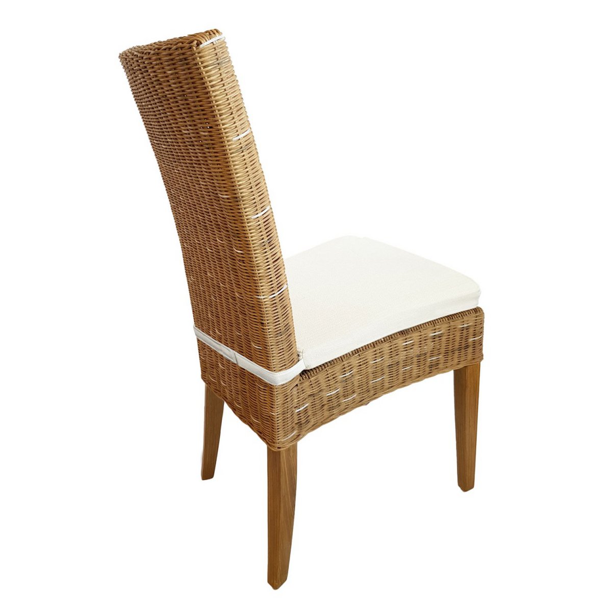 Cardine Rattan Eetkamerstoelen Set Van 6 Cappuccino