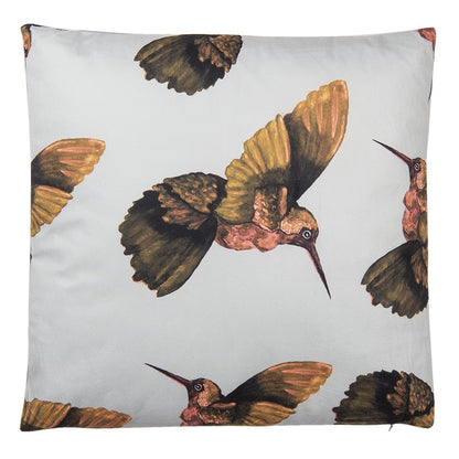 Sierkussen 45x45 cm wit beige synthetisch