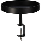 Tray Table with Clamp - Metal - Ø28 Cm - Black