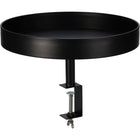 Tray Table With Clamp - Metal - Ø36 Cm - Black