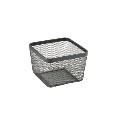 Confortime Veelzijdige Mand Confortime Zwart Metaal 24,5 X 24,5 X 17 Cm (8 Stuks)