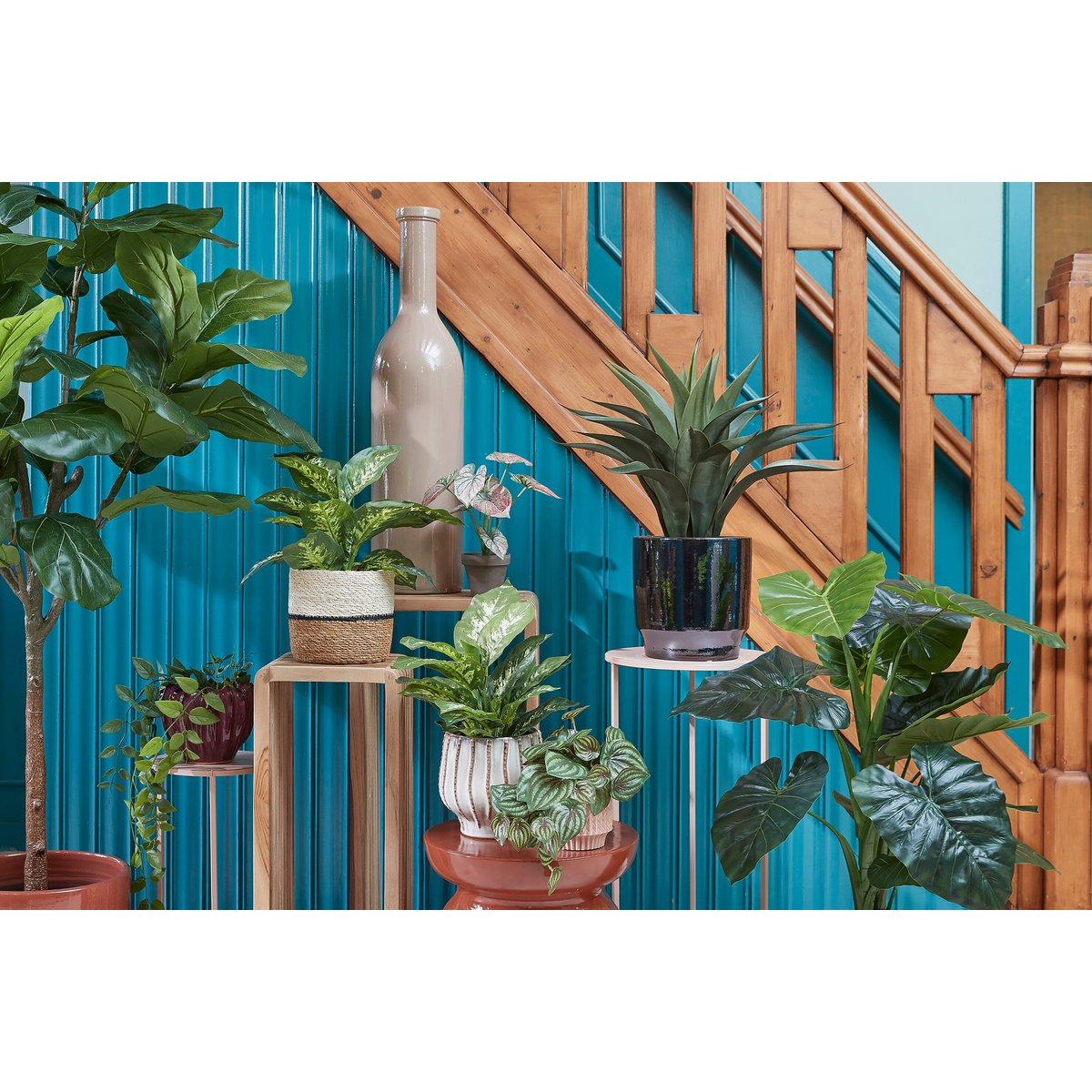 Kunstplant Dieffenbachia 40 cm groen
