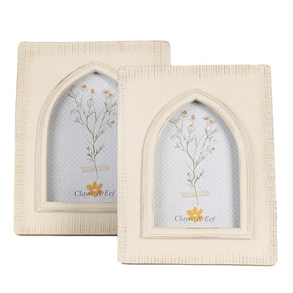 Fotolijst 10x15 cm beige kunststof