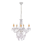 Cecilia Chandelier For E14 52 Cm White Metal And Acrylic