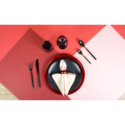 Waterglazen 6 stuks zwart 9x9x10 cm