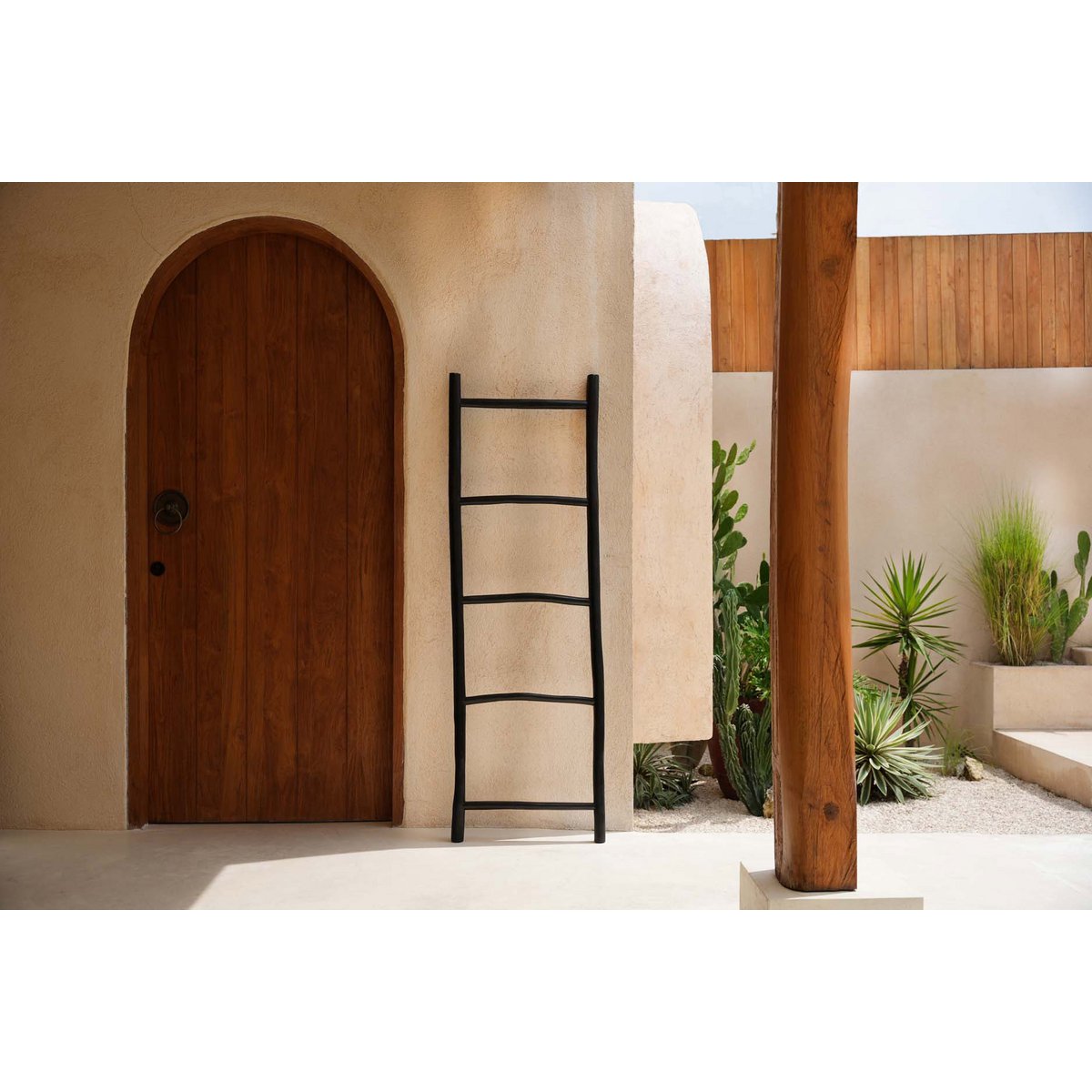 The Tulum Ladder Black 165 Multi-functional Storage System