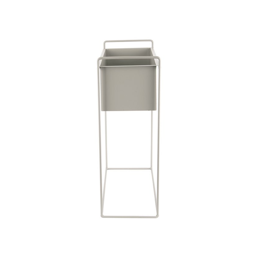 Plantenpotten set 3 stuks donkergrijs ijzer