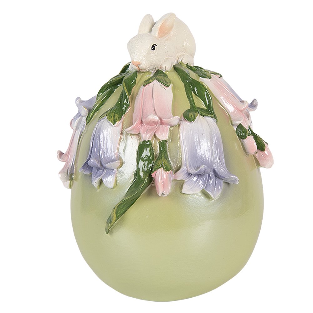 Decoration Figurine Rabbit Ø 14x17 cm White Plastic