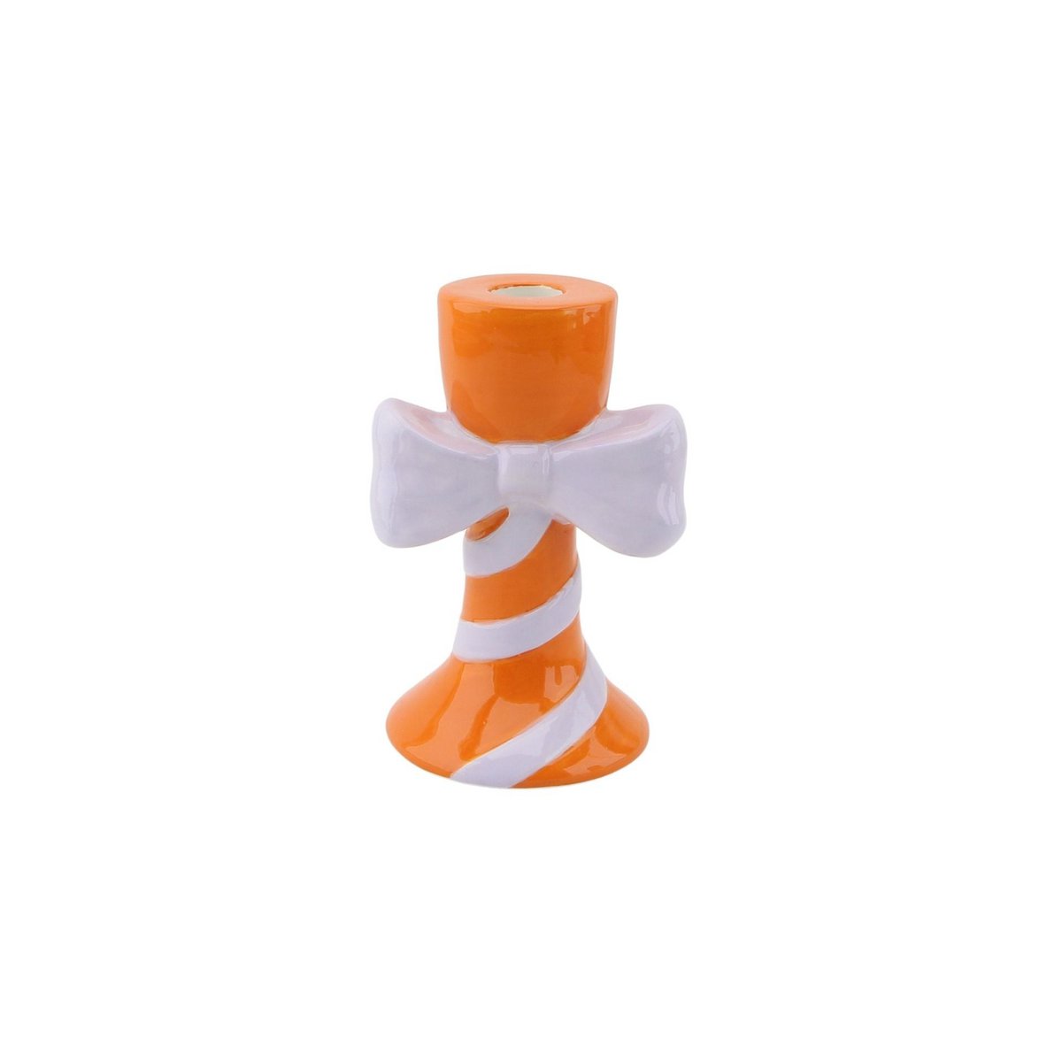 Kandelaar oranje lila dolomiet 9x8x14 cm