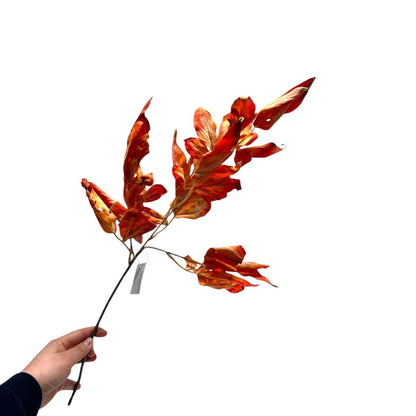 Autumn Series Yellow Leaves | Silk Artificial Flower | Length 66cm 1pc