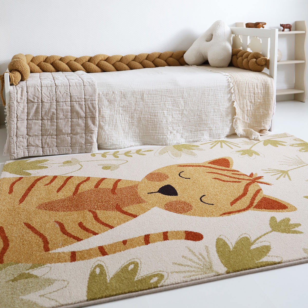 Tiger silly children's rug