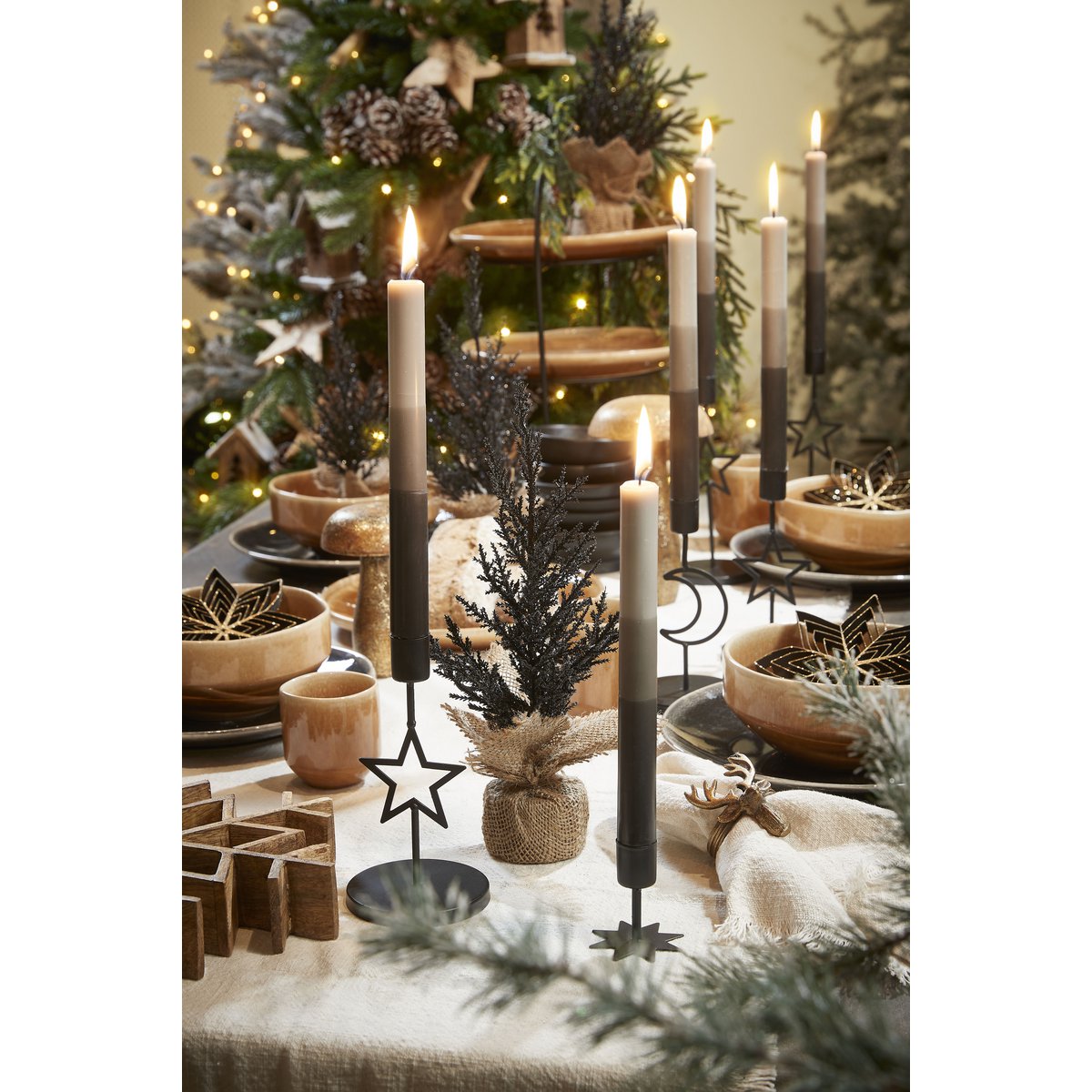 Dinerbord 26,5 cm keramiek zwart