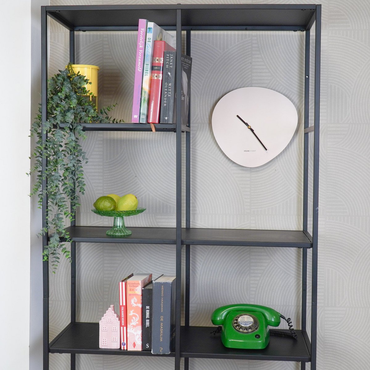 Wandklok 30 cm MDF zandkleur
