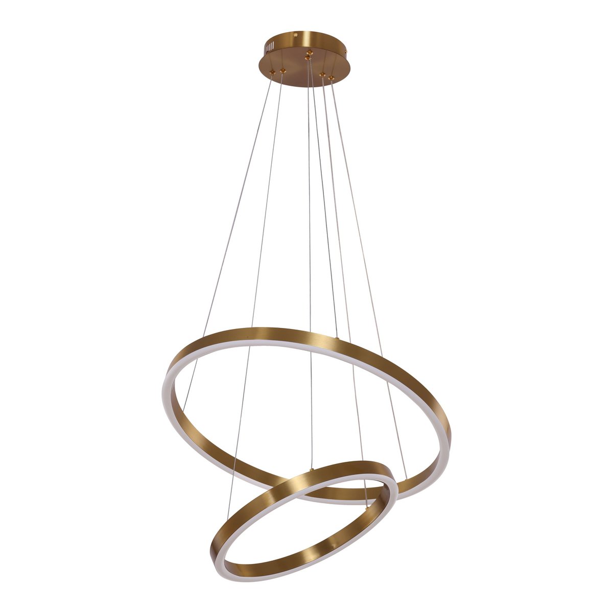 Hanglamp Neo Copper Gold 2 ringen 40 en 60 cm