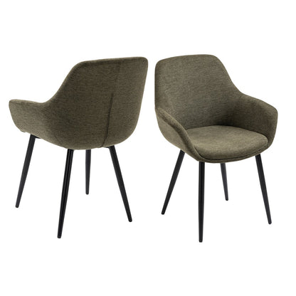Set van 2 fauteuils groen