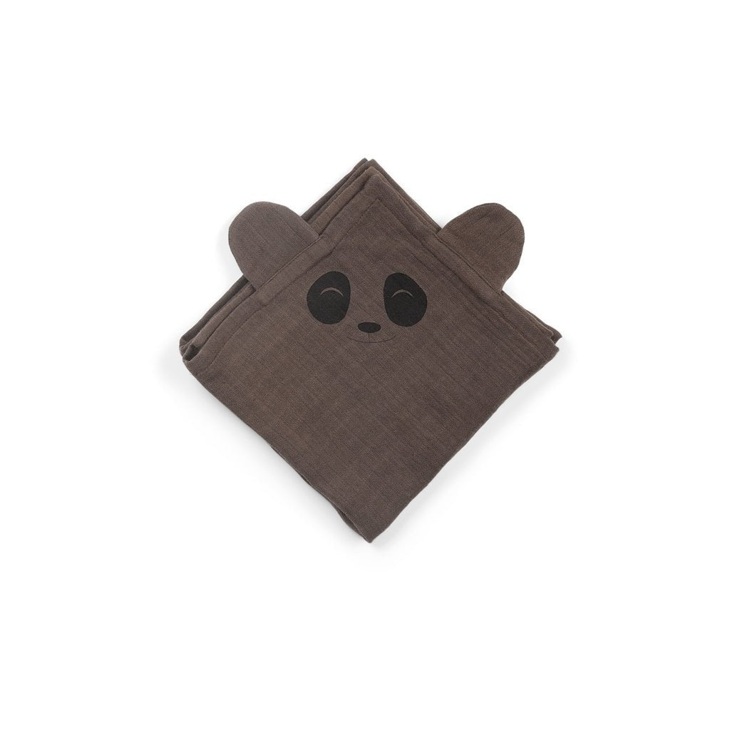 Knuffeldoekje 2-pack panda 70x70 cm biologisch katoen