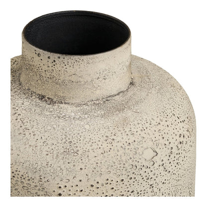 Hou Decoratieve pot, metaal, antiek beige, ø24x78,5 cm