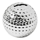 Spaarpot golfbal verzilverd 8 cm