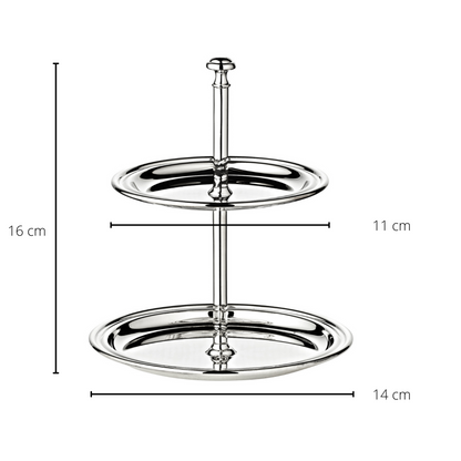 Etagère 16 cm zilver