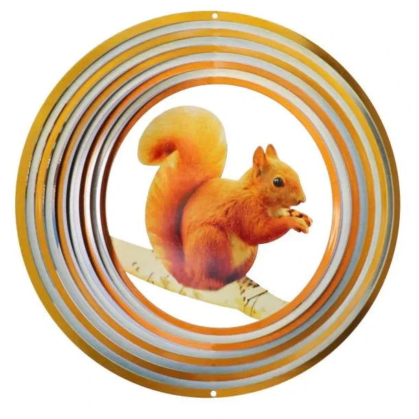 Wind Spinner 12", Spin Art, Squirrel, 12SQU300