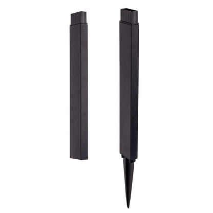 Solar Decorative Spike "Sigi", 79 cm high, plastic, black, integrated LEDs, warm white